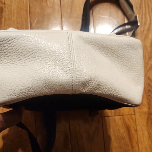 Coach Mini Backpack Pebbled Leather White Small Backpack Purse Style B2221 P-007